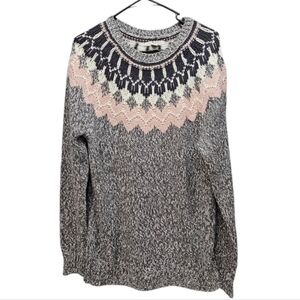 Vintage BASS & CO Fair Isle Sweater Size XL Clueless Preppy